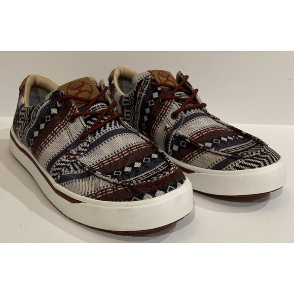 Hooey Twisted X Mens 11 Loper Dark Baja Aztec Tribal Shoes Kicks Sneaker MHYC025 - Picture 1 of 13